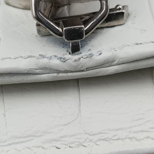 Pre-owned Yves Saint Laurent KATE White Leather 452159 shoulderbag | stylenewstar