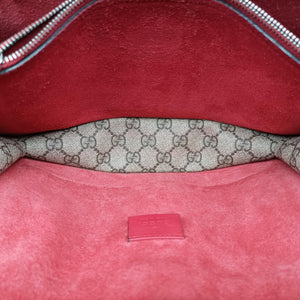 Pre-owned Gucci Dionysus beige×red PVC coated canvas× suede 400249 shoulderbag | stylenewstar