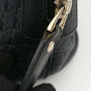 Pre-owned Gucci Microguccissima Black Leather 449654 shoulderbag | stylenewstar