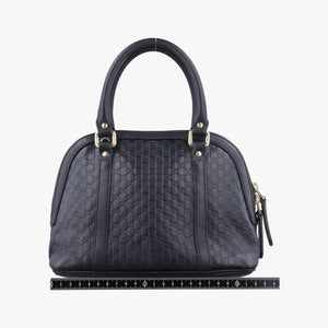Pre-owned Gucci Microguccissima Black Leather 449654 shoulderbag | stylenewstar