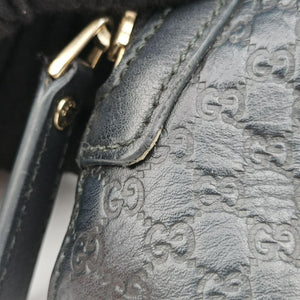 Pre-owned Gucci Microguccissima Black Leather 449654 shoulderbag | stylenewstar