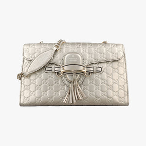 Vintage Gucci Emily Light Gold Leather 295402 shoulderbag | stylenewstar