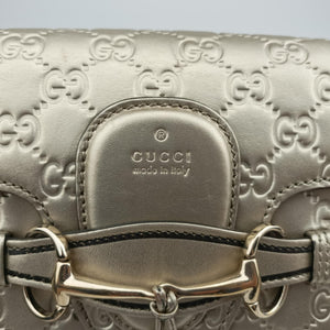 Vintage Gucci Emily Light Gold Leather 295402 shoulderbag | stylenewstar