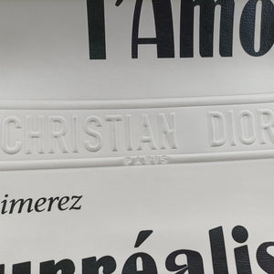 Pre-owned Christian Dior BOOK TOTE White Leather handbag | stylenewstar