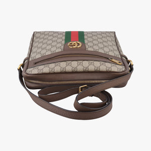 Pre-owned Gucci Ophidia Beige PVC coated canvas×leather 547934 shoulderbag | stylenewstar