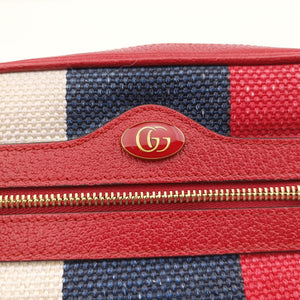 Vintage Gucci OPHIDIA Red × Navy × Ivory Canvas × Leather 517350 shoulderbag | stylenewstar