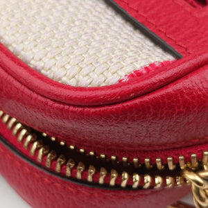 Vintage Gucci OPHIDIA Red × Navy × Ivory Canvas × Leather 517350 shoulderbag | stylenewstar