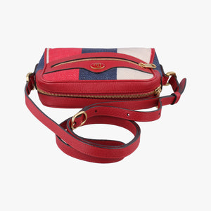 Vintage Gucci OPHIDIA Red × Navy × Ivory Canvas × Leather 517350 shoulderbag | stylenewstar