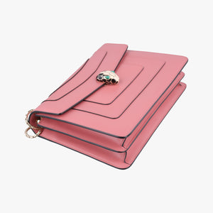 Pre-owned Bvlgari Serpenti Forever Pink leather shoulderbag | stylenewstar