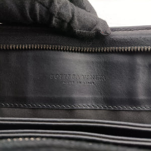 Vintage Bottega Veneta Intrecciato Black lambskin handbag | stylenewstar