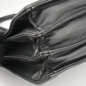 Vintage Bottega Veneta Intrecciato Black lambskin handbag | stylenewstar