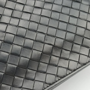 Vintage Bottega Veneta Intrecciato Black lambskin handbag | stylenewstar
