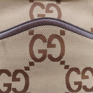 Secondhand Gucci Jumbo GG Messenger Brown canvas×leather 675891 shoulderbag | stylenewstar