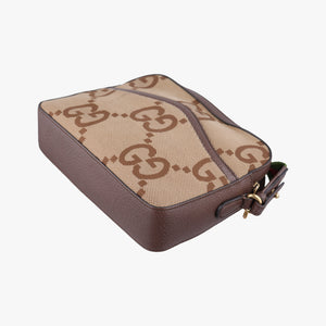 Secondhand Gucci Jumbo GG Messenger Brown canvas×leather 675891 shoulderbag | stylenewstar