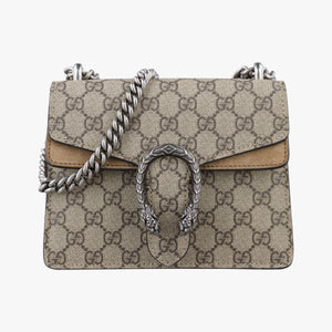 Secondhand Gucci Dionysus Beige×Brown PVC coated canvas × suede 421970 shoulderbag | stylenewstar