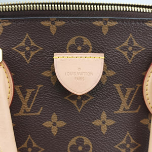 Pre-owned Louis Vuitton Rivoli MM Brown Monogram Canvas M44546 handbag | stylenewstar