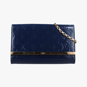 Pre-owned Louis Vuitton Clutch Ana Granblue Vernis M90094 shoulderbag | stylenewstar