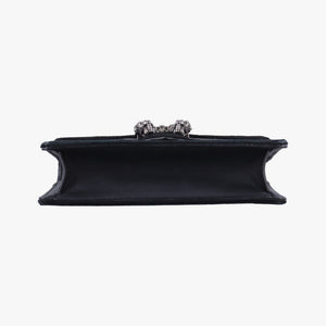 Pre-owned Gucci Dionysus Black velour×Leather 476432 shoulderbag | stylenewstar