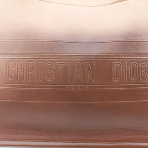 Pre-owned Christian Dior Book Tote Brown leather handbag | stylenewstar