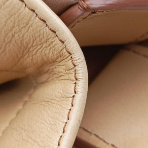 Pre-owned Christian Dior Book Tote Brown leather handbag | stylenewstar