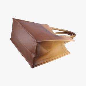 Pre-owned Christian Dior Book Tote Brown leather handbag | stylenewstar