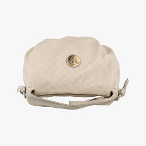 Pre-owned Gucci Hysteria Guccissima Ivory Leather 211844 shoulderbag | stylenewstar