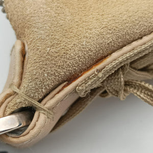 Pre-owned Christian Dior Admit It Beige suede shoulderbag | stylenewstar