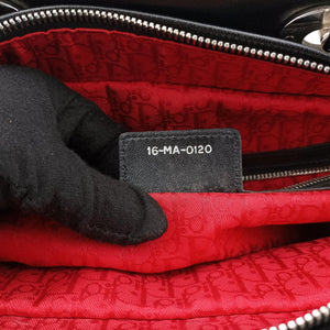 Pre-owned Christian Dior Lady Dior Black lambskin shoulderbag | stylenewstar