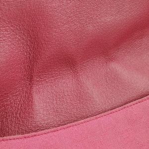Pre-owned Gucci Horsebit Pink canvas×Leather 114915 shoulderbag | stylenewstar
