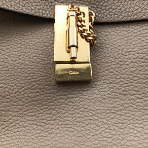 Pre-owned Chloe DREW Grey Leather shoulderbag | stylenewstar