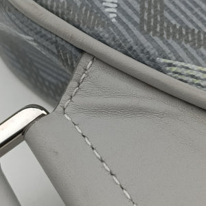 Pre-owned Christian Dior Saddle Grey PVC coated canvas × leather crossbodybag | stylenewstar