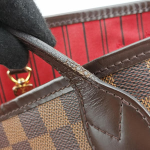 Pre-owned Louis Vuitton NEVERFULL MM EBENE Damier Canvas N51105 shoulderbag | stylenewstar