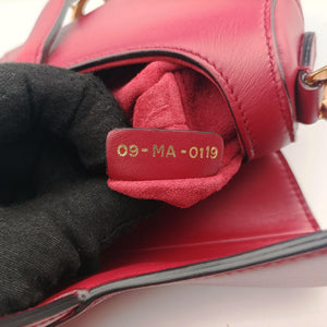 Pre-owned Christian Dior Saddle Red Leather handbag | stylenewstar