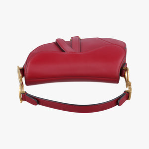 Pre-owned Christian Dior Saddle Red Leather handbag | stylenewstar