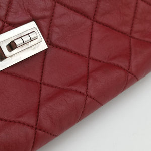 Pre-owned Chanel 2.55East West Red Leather A37691 shoulderbag | stylenewstar