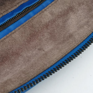 Pre-owned Bottega Veneta NODINI Intrecciato Blue lambskin shoulderbag | stylenewstar