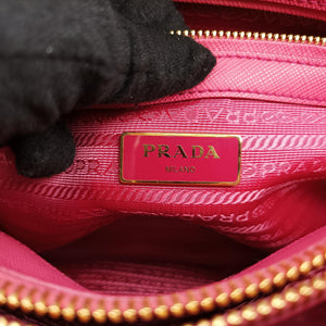 Pre-owned Prada Galleria Pink SAFFIANO Leather BN1786 shoulderbag | stylenewstar