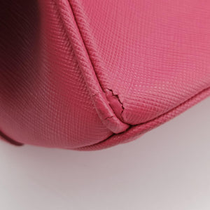 Pre-owned Prada Galleria Pink SAFFIANO Leather BN1786 shoulderbag | stylenewstar