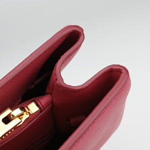 Pre-owned Prada Galleria Pink SAFFIANO Leather BN1786 shoulderbag | stylenewstar