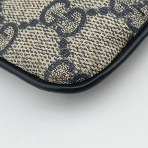 Secondhand Gucci GG Supreme Messenger Beige × Navy PVC coated canvas×leather 295257 shoulderbag | stylenewstar