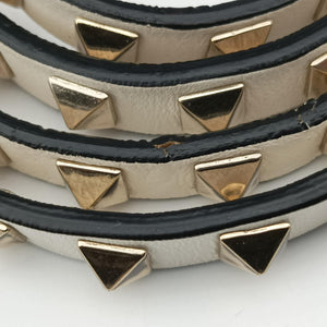 Pre-owned Valentino Rockstud White Leather shoulderbag | stylenewstar