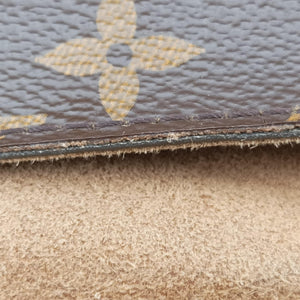 Pre-owned Louis Vuitton MARIGNAN brown×SESAME Monogram Canvas×calf leather M44257 shoulderbag | stylenewstar