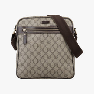 Pre-owned Gucci GG Imprime Messenger Beige×Brown PVC coated canvas×Leather 201448 shoulderbag | stylenewstar
