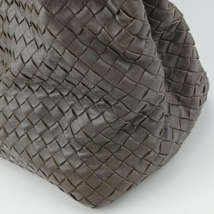 Pre-owned Bottega Veneta Intrecciato Shopper Acatl Brown lambskin handbag | stylenewstar