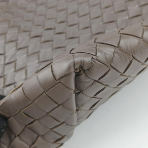 Pre-owned Bottega Veneta Intrecciato Shopper Acatl Brown lambskin handbag | stylenewstar
