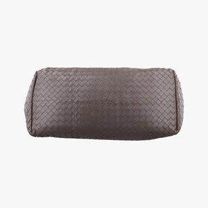 Pre-owned Bottega Veneta Intrecciato Shopper Acatl Brown lambskin handbag | stylenewstar