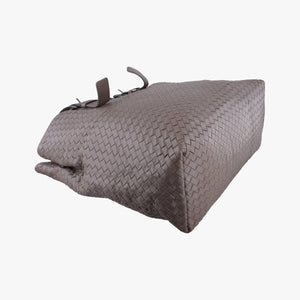Pre-owned Bottega Veneta Intrecciato Shopper Acatl Brown lambskin handbag | stylenewstar