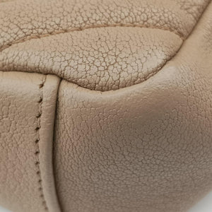 Pre-owned Yves Saint Laurent COLLEGE Beige Leather 600279 shoulderbag | stylenewstar