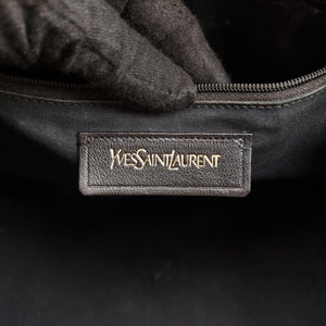 Pre-owned Yves Saint Laurent Y Ligne Petit Cabas Black Leather 370697 shoulderbag | stylenewstar