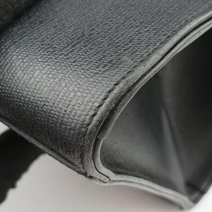 Pre-owned Yves Saint Laurent Y Ligne Petit Cabas Black Leather 370697 shoulderbag | stylenewstar